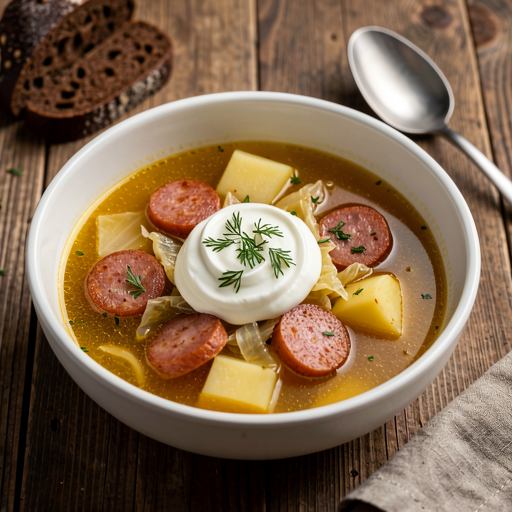 Recipe for: Cabbage Soup with Sausage - photo 1