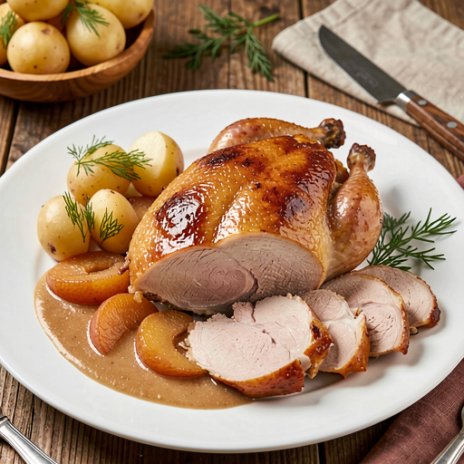 Recipe for: Roast Duck with Apples in Polish Style (Regional Method) - photo 1