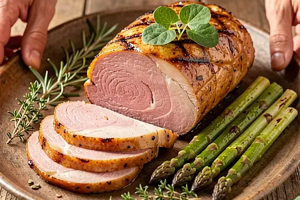 Grillowana szynka w ziołach