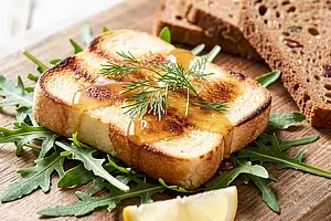 Grillowany twaróg z ziołami