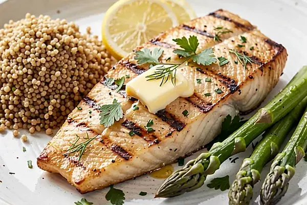 Dorsz z grilla w ziołach i cytrynie