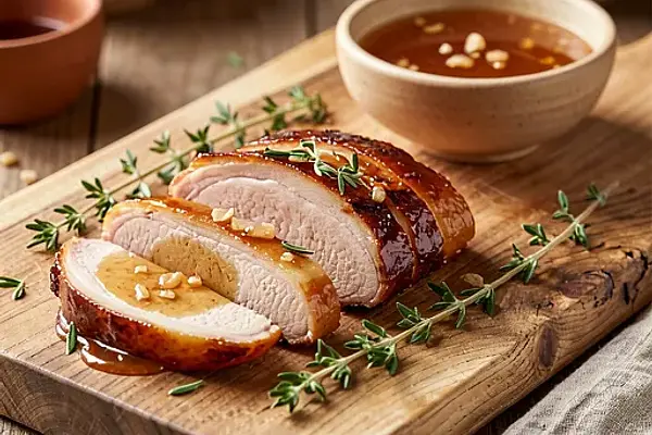 Karkówka w marynacie z miodu i czosnku