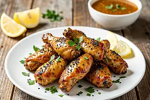 Grilled Chicken Wings in Spicy Marinade