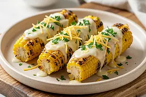 Corn on the Cob with Garlic Butter (Polish-Modern)
