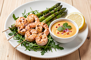 Grilled Shrimp with Mango Sauce (Polish-Modern)