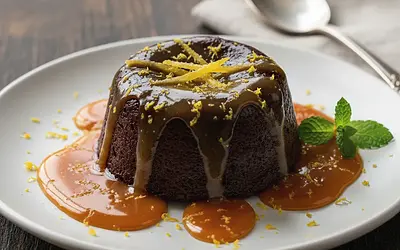 Czekoladowa Fantazja z Kajmakiem i Nutą Cytryny