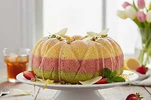 Spring Tulip Cake with Three Flavors