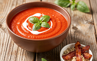 Tomato soup with basil (May edition)