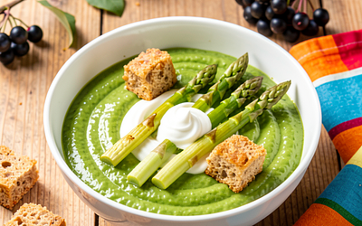 Green Pea Cream for May Day