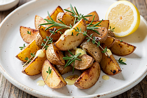 Baked Potatoes with Spring Herbs (May Day Side Dish)
