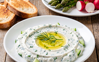 Tzatziki sauce (spring twist)