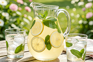 Lemonade with mint (for May Day)