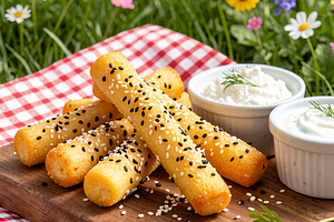 Cheese Sticks with Sesame