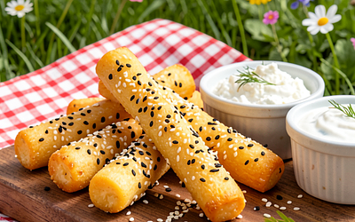 Cheese Sticks with Sesame