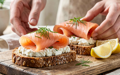 Salmon and Dill Canapés (Polish-Modern)