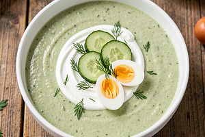 Cucumber and Sorrel Cold Soup