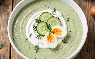 Cucumber and Sorrel Cold Soup