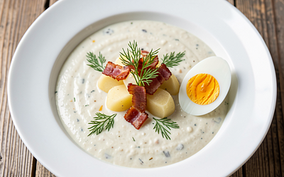 Horseradish soup with potatoes (spring version)