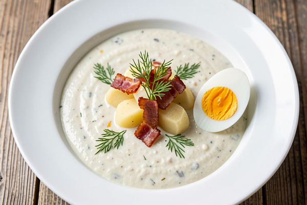 Zupa chrzanowa z ziemniakami (wersja wiosenna)