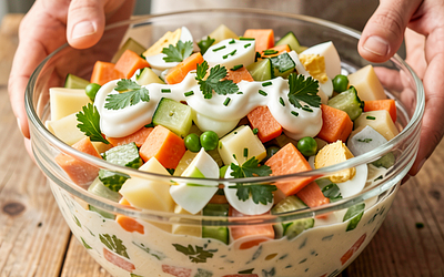 Vegetable Salad with Mayonnaise (Traditional)
