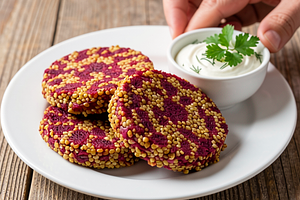 Millet and Beetroot Patties