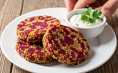 Millet and Beetroot Patties