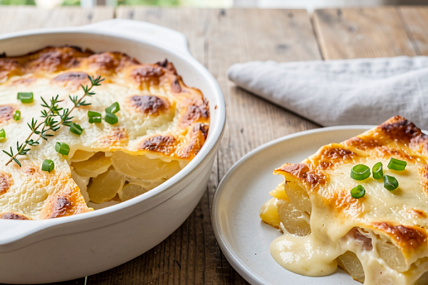 Ziemniaki gratin bezglutenowe z serem (polska-nowoczesna)