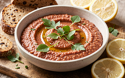 Lentil Pasta with Garlic and Herbs