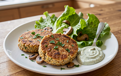 Buckwheat Patties with Mushrooms