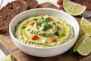 Avocado Pasta with Garlic and Lime