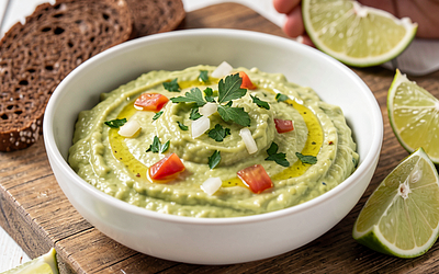 Avocado Pasta with Garlic and Lime