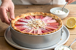 Tarta z rabarbarem bezglutenowa (polska-nowoczesna)