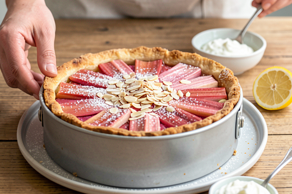Tarta z rabarbarem bezglutenowa (polska-nowoczesna)