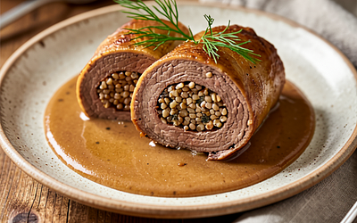 Beef Zrazy Stuffed with Buckwheat Groats