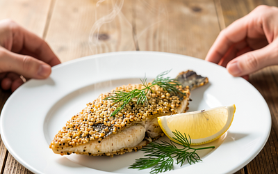 Fried Zander in Millet Flour Batter