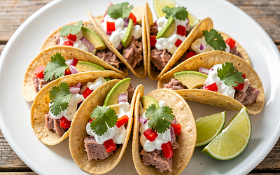 Szybkie tacos z siekanym tuńczykiem