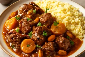 Tagine jagnięcy z morelami