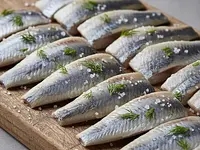 Salted herring fillets (matjas)
