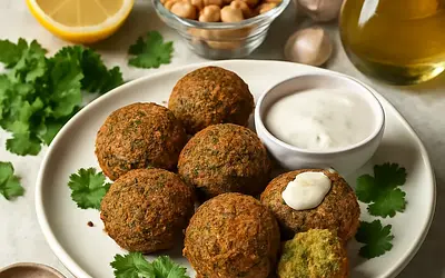 Falafel with tahini sauce
