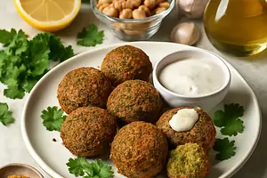 Falafel z sosem tahini