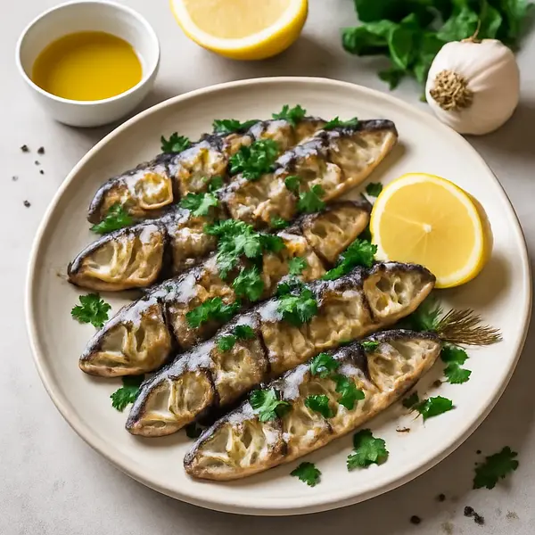 Grilled sardines