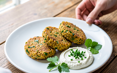 Millet Patties with Green Herbs