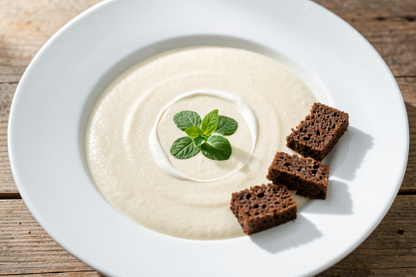 Zupa krem z białych warzyw (polska‑nowoczesna)