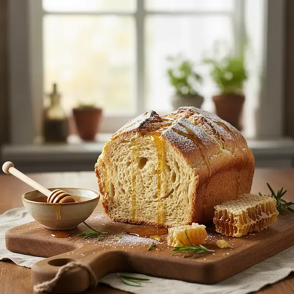 Puszysty chleb bezglutenowy z nutą miodu
