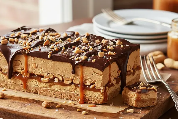 Ciasto 'Orzechowy Król' w Stylu Snickersa Bez Pieczenia