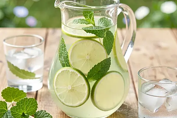 Woda smakowa szczawiowa z limonką i miętą