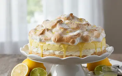 Velvety Lemon Cake 'Limoncello Cloud' No-Bake