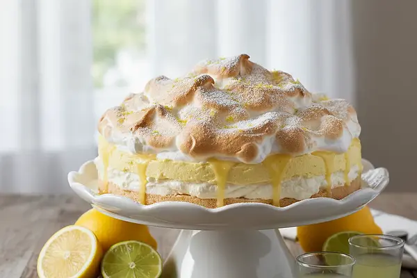 Aksamitne Ciasto Cytrynowe 'Limoncello Cloud' bez Pieczenia