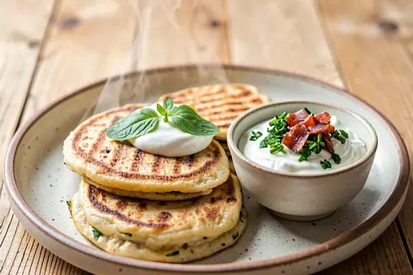 Moskole z grilla z kwaśną śmietaną i szczawiem