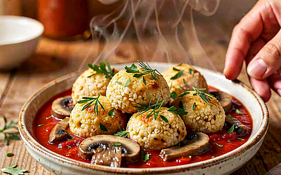 Gryżdż in tomato sauce